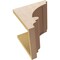 Ekena Millwork 10"W x 10"D x 10"H Wide Diane Rough Cedar Woodgrain TimberThane Corbel, Primed Tan CORUR10X10X10DIARCPR - alternate 4
